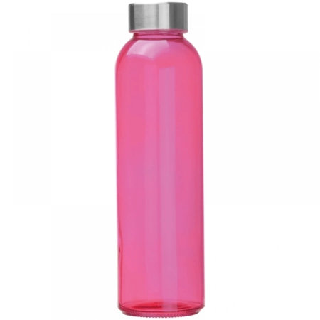 Szklana butelka 500 ml, różowy