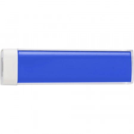 Plastikowy power bank z baterią 2200mAh dobry wybór do nadruku kolorowego logo - niebieski