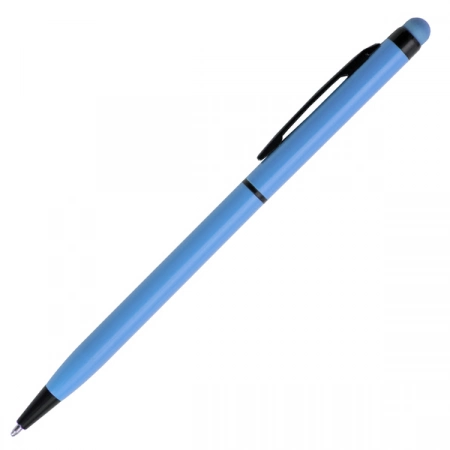 Długopis dotykowy z grawerem, Touch Top, jasnoniebieski 