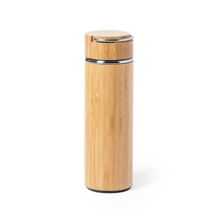 Butelka termiczna bambusowa 400 ml z sitkiem