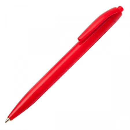 Czerwony, tani długopis z plastiku Supple