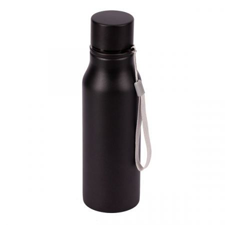 Bidon stalowy Fun Tripping 700 ml, czarny