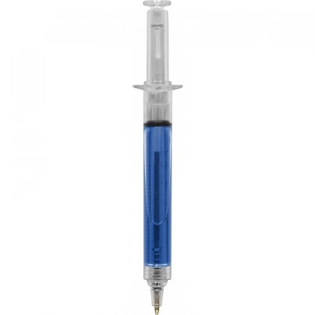 Długopis strzykawka, niebieski