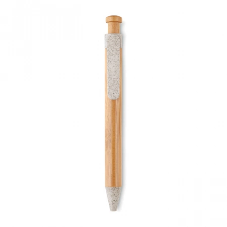 Długopis bambusowy Toyama, beżowy