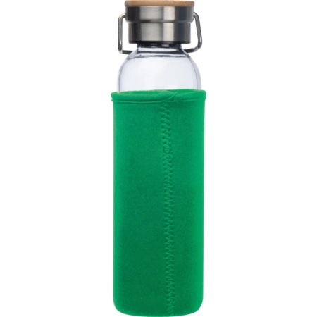 Szklana butelka w zielonym etui 600ml