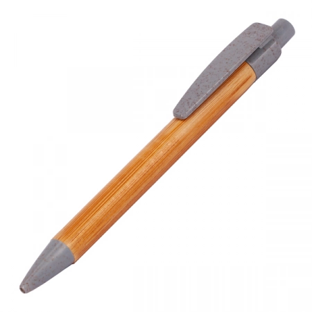Ekologiczny długopis bambusowy, szary 