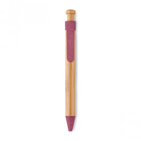 Długopis bambusowy Toyama, czerwony