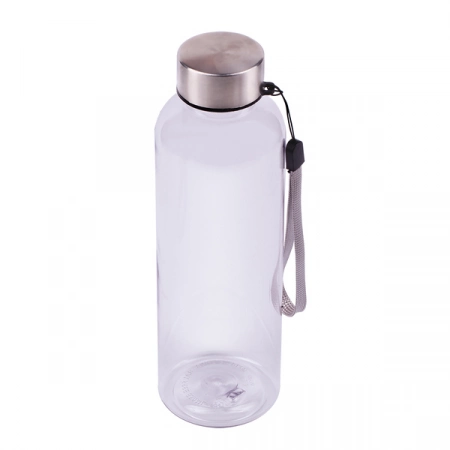 Butelka z tritanu na wodę, z nadrukiem logo, 550 ml, transparentna