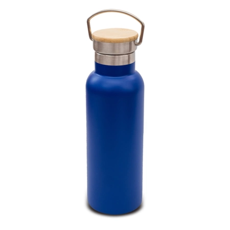 Butelka 500 ml Malmo, niebieski - Idealna na reklamę Twojej firmy!