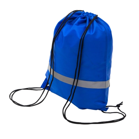 niebieski plecak z taśmą odblaskową - 7 litrów
