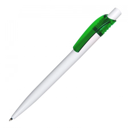 Długopis plastikowy Easy, zielony/biały 