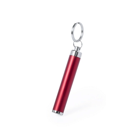 Czerwony brelok do kluczy z latarką (lampka 1 LED)