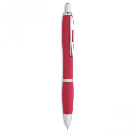 Długopis ekologiczny ze słomy pszennej, czerwony