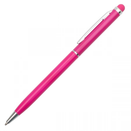 Długopis aluminiowy Touch Tip, magenta 