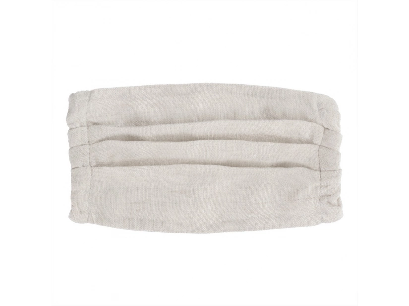 Maseczka z nadrukiem ze lnu do wielokrotnego użytku