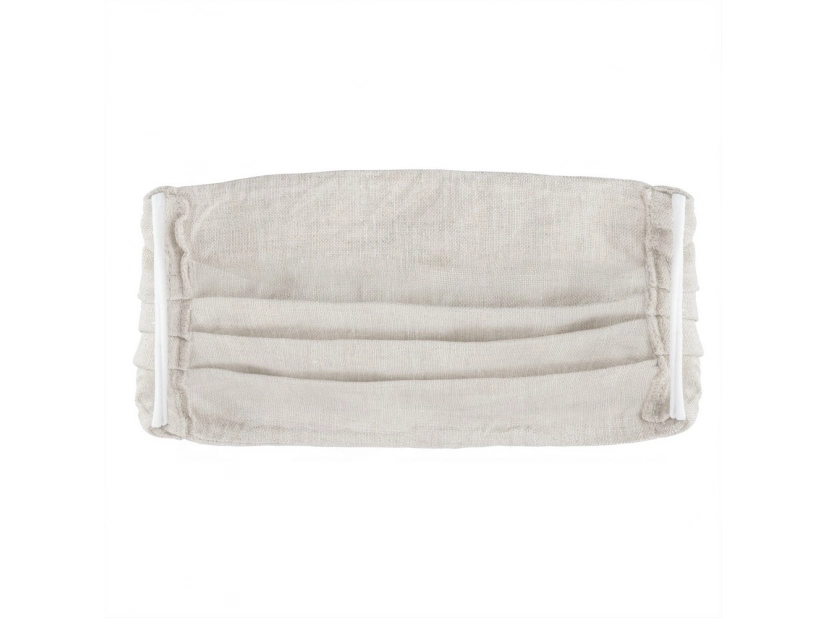 Maseczka z nadrukiem ze lnu do wielokrotnego użytku