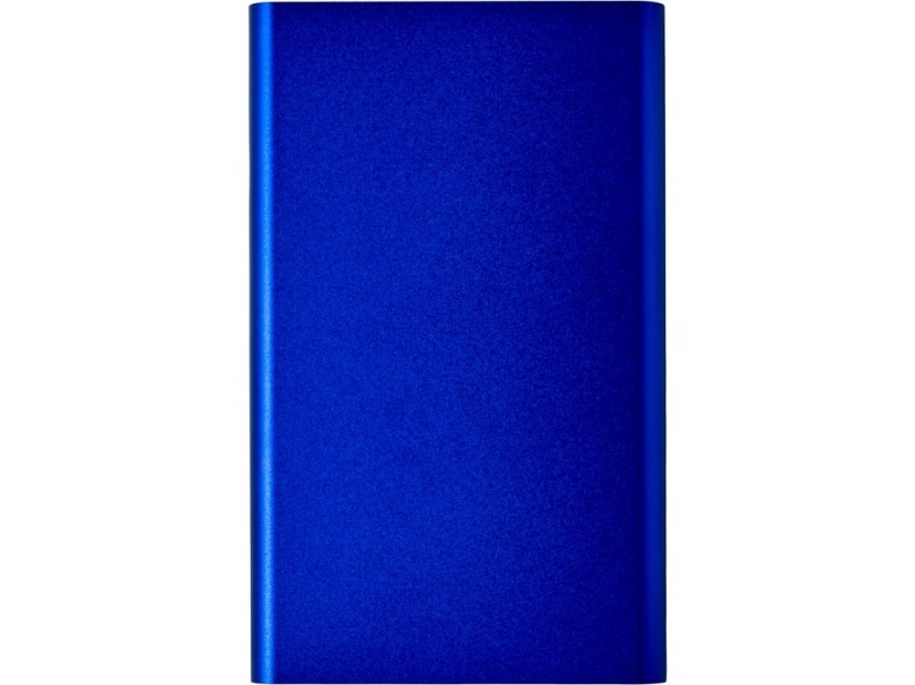 Niebieski power bank aluminiowy 4000 mAh z grawerem logo