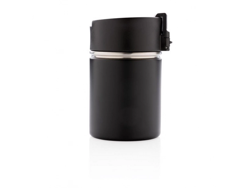 Czarny kubek termiczny 220ml, ceramiczna powłoka Bogota