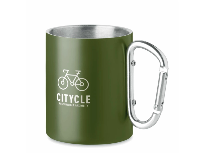 Dwuścienny kubek z metalu 300ml