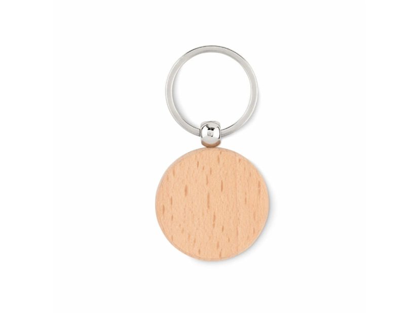 Okrągły drewniany brelok Toty wood