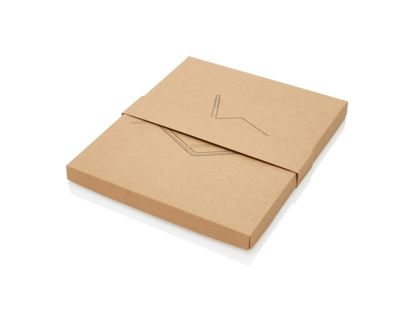 Korkowy notatnik A5, długopis, touch pen