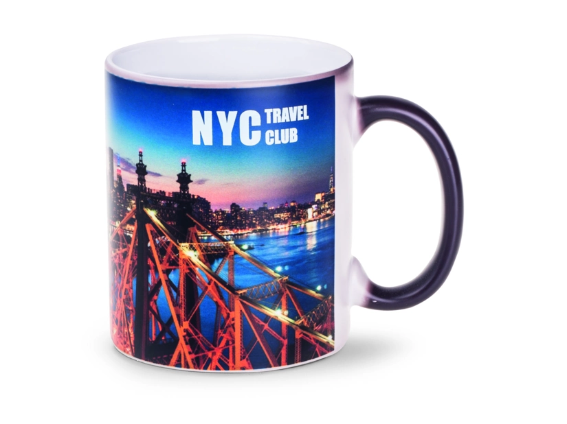 Czarny magiczny kubek 300 ml