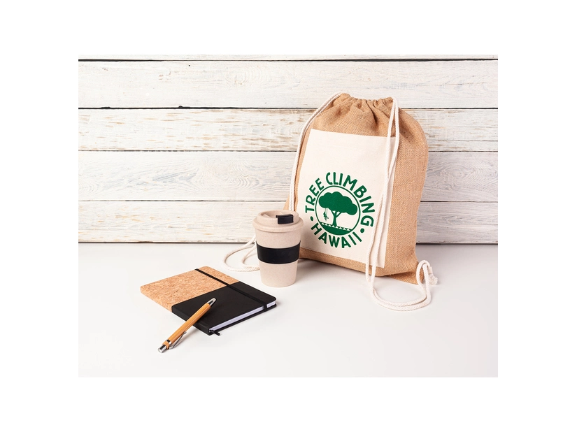 Plecak jutowy Eco-Pure, brązowy