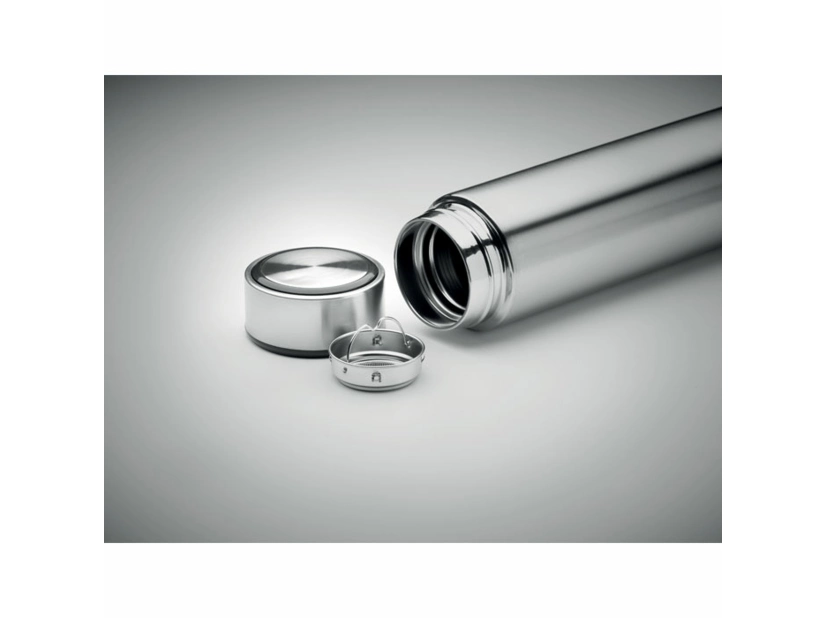 Termo Butelka 450 ml Pole cork, srebrny kolor