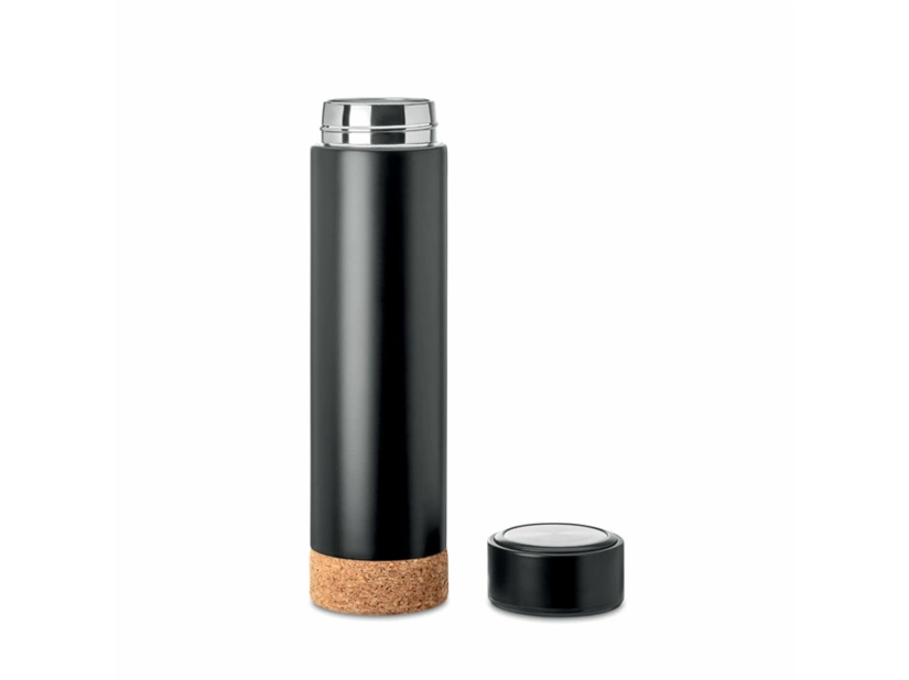 Termo Butelka 450 ml Pole cork, czarny kolor