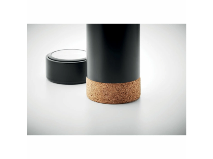 Termo Butelka 450 ml Pole cork, czarny kolor