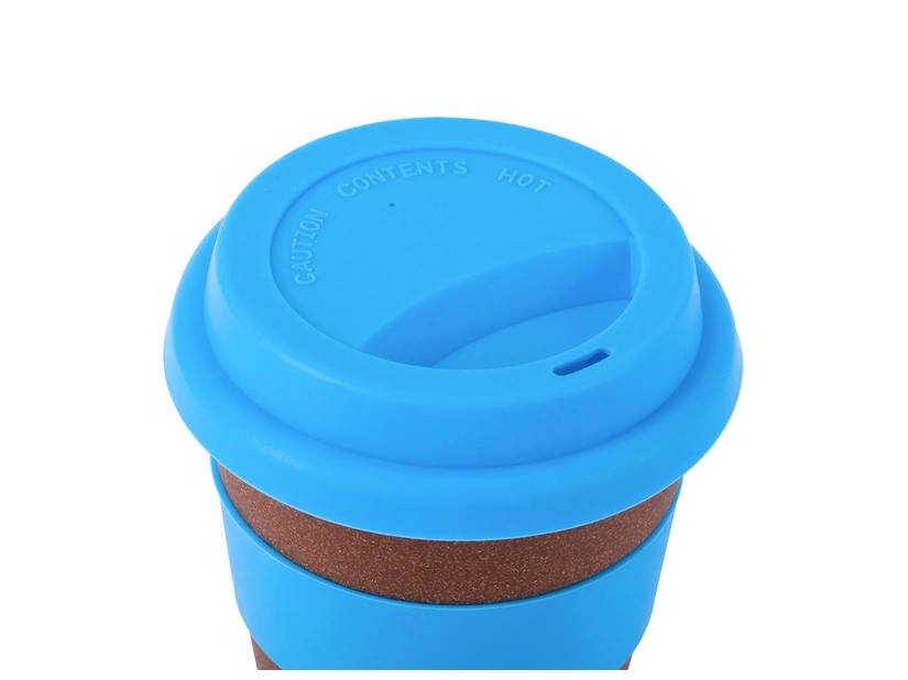 Ekologiczny kubek bambusowy Manila 350 ml, niebieski 