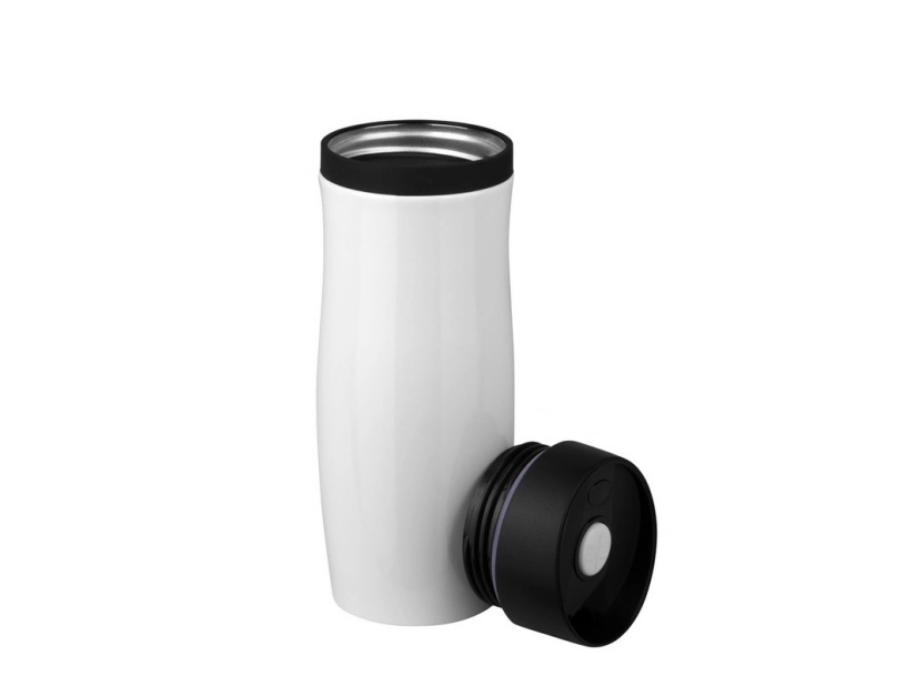 Jakościowy kubek, 350ml z miedzianą izolacją próżniową, biały