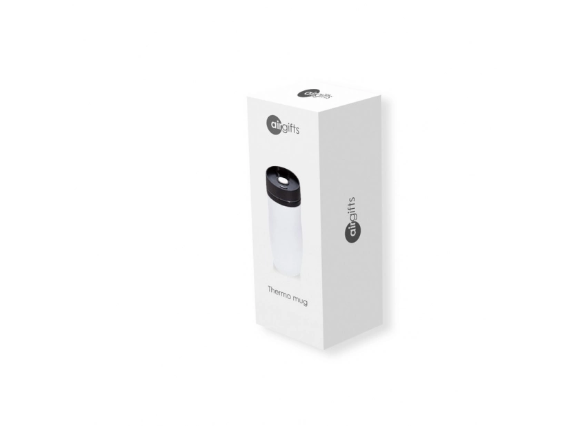 Jakościowy kubek, 350ml z miedzianą izolacją próżniową, biały