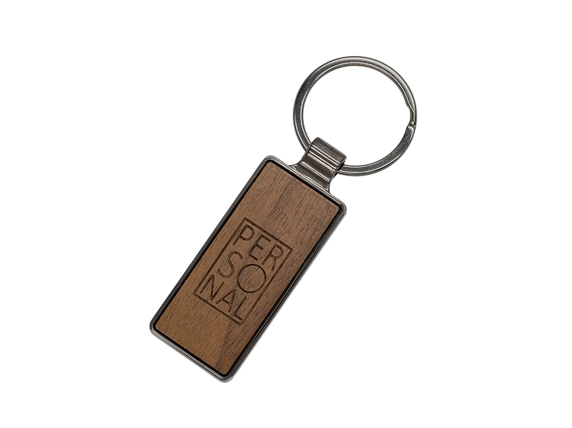 Brelok metalowy Biloxi, brązowy