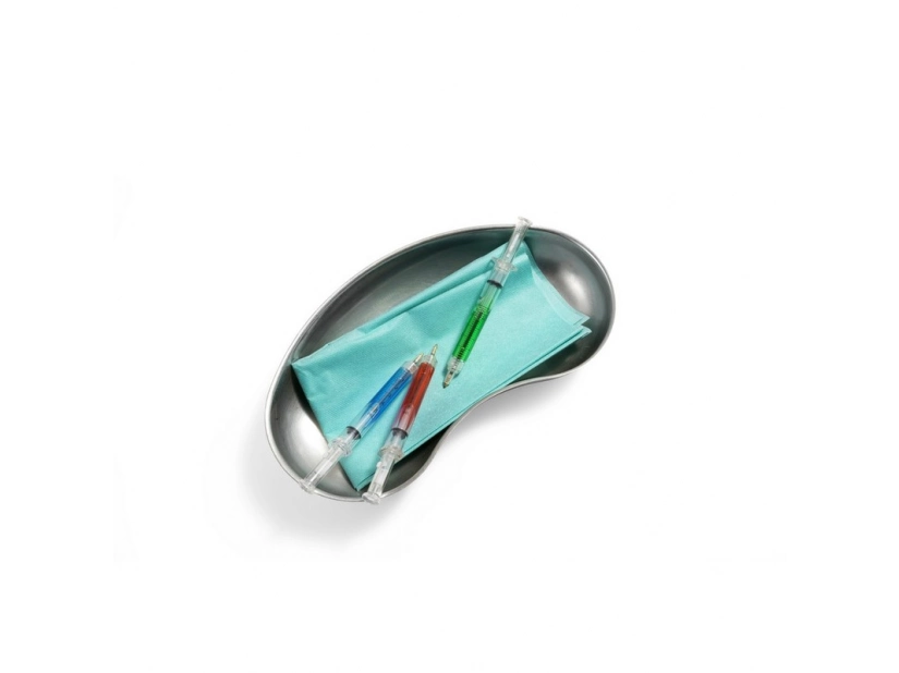 Długopis strzykawka jasnozielony z logo – gadżet medyczny