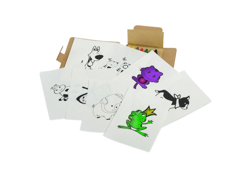 Zestaw do kolorowania Happy, brązowy/biały