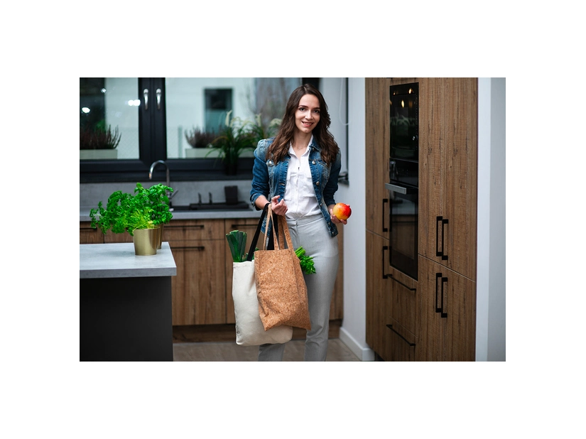 Korkowa torba na zakupy Almada, beżowy