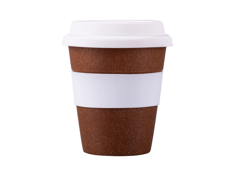 Ekologiczny kubek bambusowy Manila 350 ml, biały 