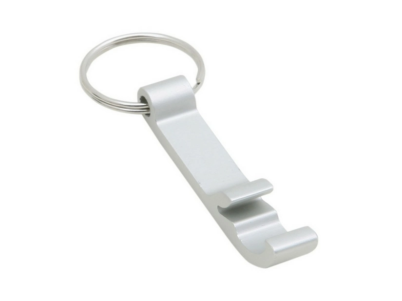 Aluminiowy brelok z towieraczem, srebrny