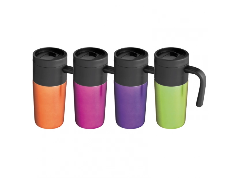 Kubek termiczny do nadruku własnego logo, 350 ml jasnozielony