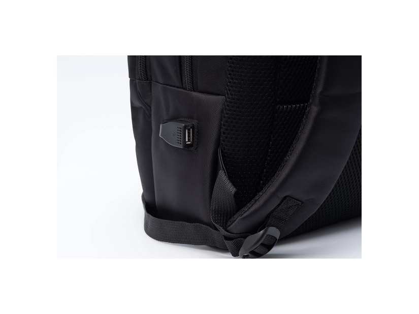 Plecak dwukomorowy na laptop 17", czarny