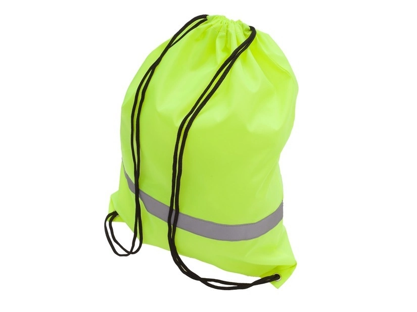 żółty plecak z taśmą odblaskową - 7 litrów
