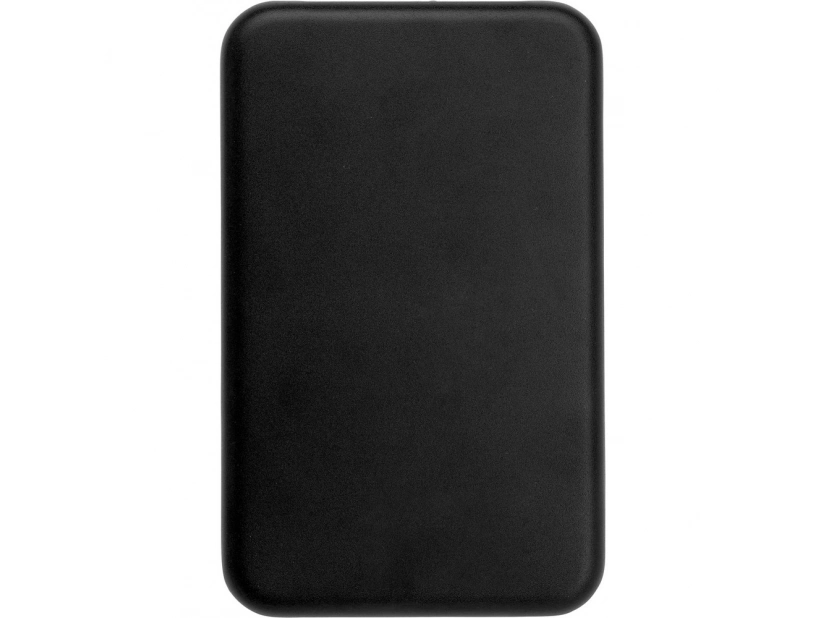 Czarny solarny power bank 4000 mAh z grawerem logo