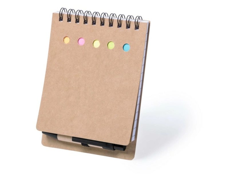 Zestaw - notatnik A6, karteczki samoprzylepne, długopis