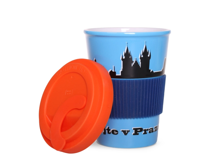 Kubkek porcelanowy z pokrywką 350ml