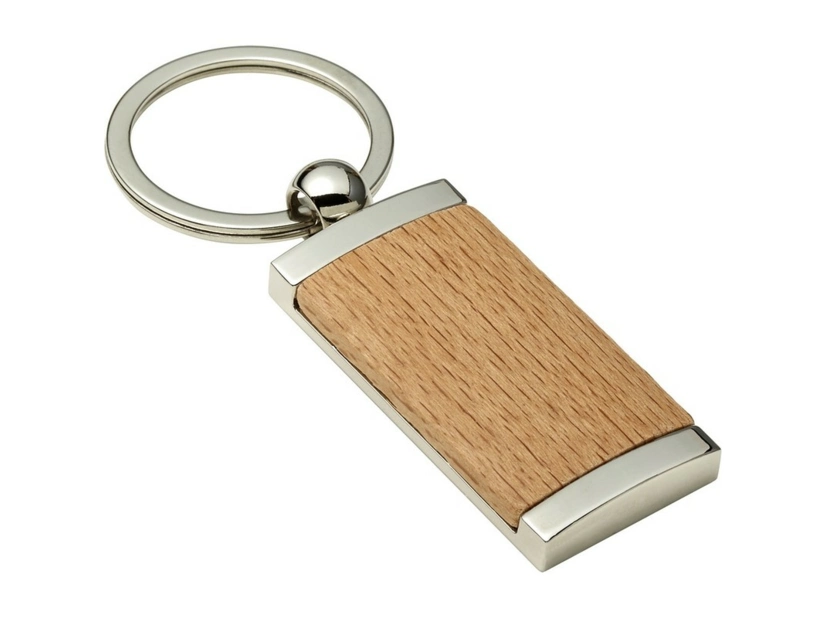 Brelok do kluczy z drewna bukowego