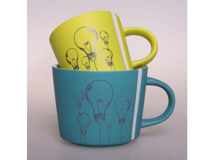 Kubek biały ceramiczny, Lucas 350 ml