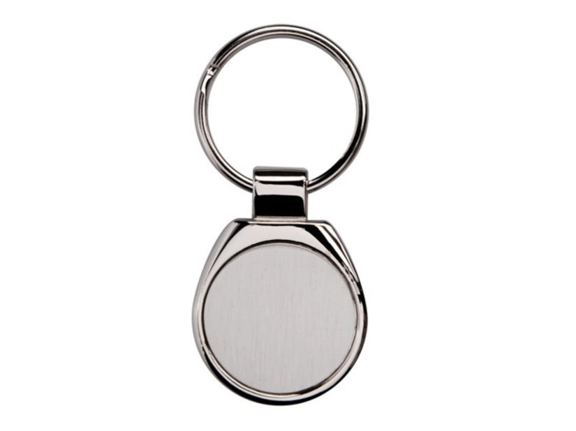 Brelok metalowy Metal Promo, srebrny 