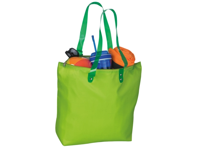 Torba na plażę, limonkowa