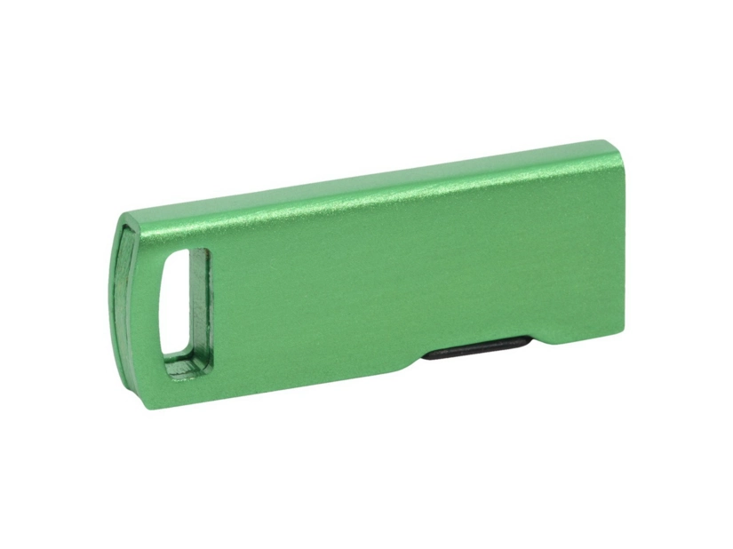 Zielony pendrive 64GB mini metalowy z logo dla firm